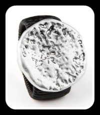 NOUVEAU  bague elastique noir